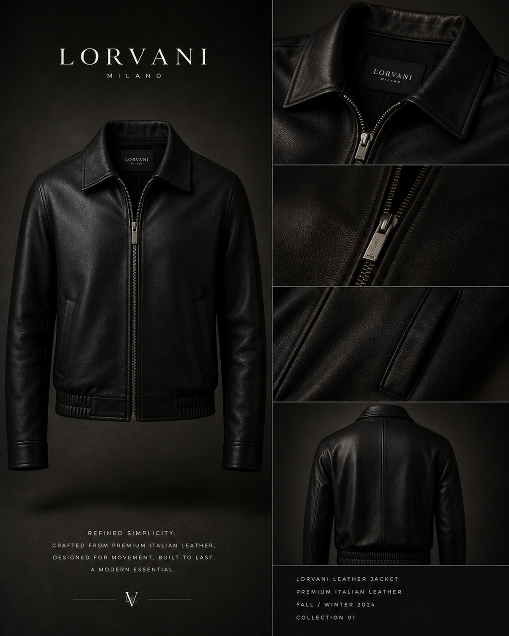 Lorvani Leather Jacket image 0