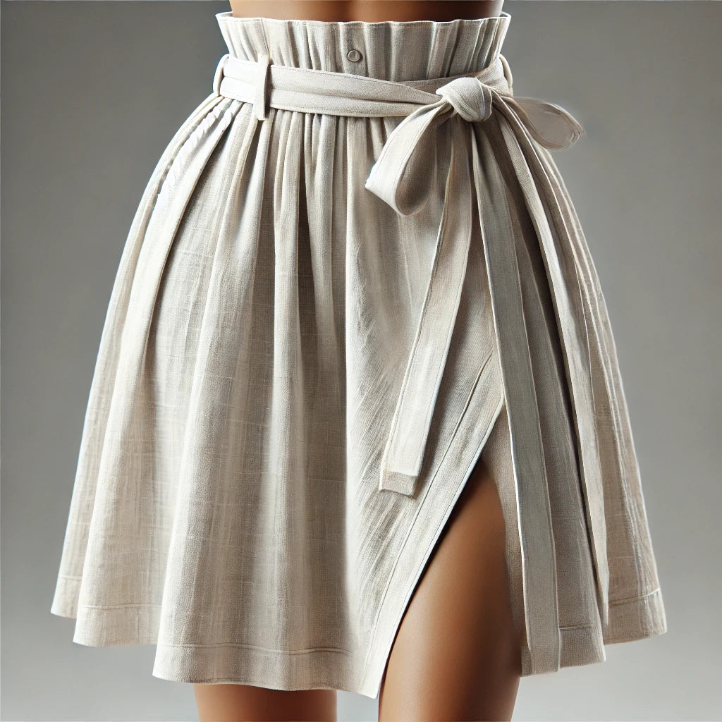 Cove Linen Wrap Skirt