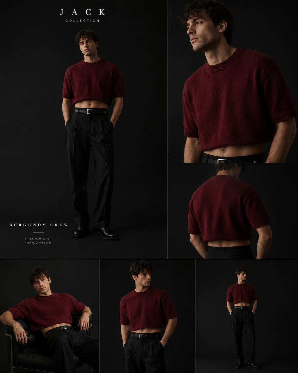 Half Sleeve Crop Top Crew