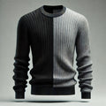 Two-Tone Knit Sweater image 0