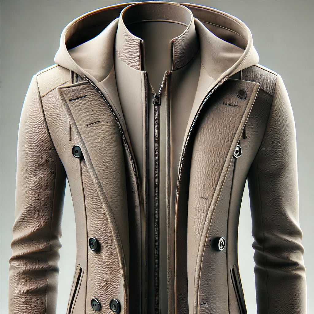 Integrated Hoodie Overcoat image 0