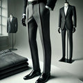 Tailored Charcoal Grey Wool Trousers image 0