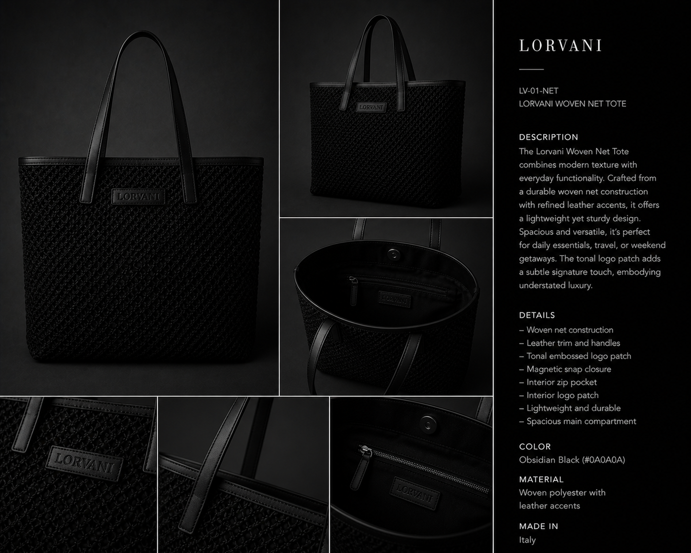 Lorvani Woven Net Tote image 0