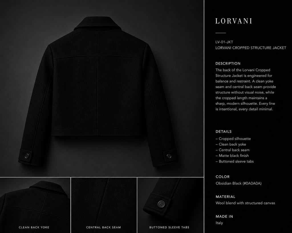 Lorvani Cropped Structured Jacket image 1