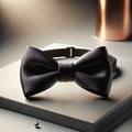Black Silk Bow Tie image 0