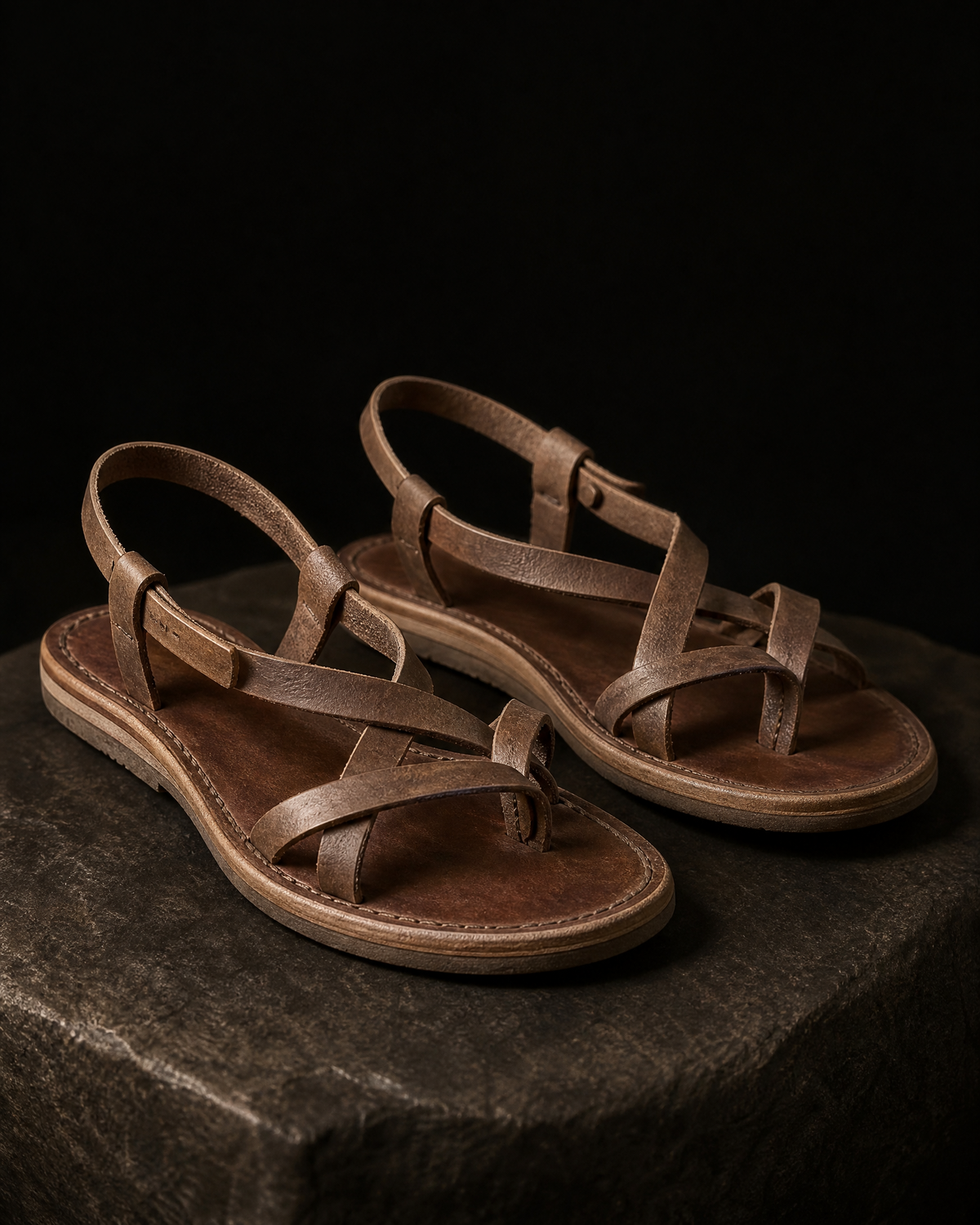Roam Leather Strappy Sandals