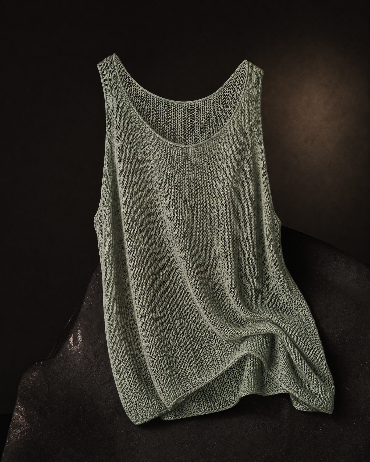 Sage Air Open-Knit Shirt