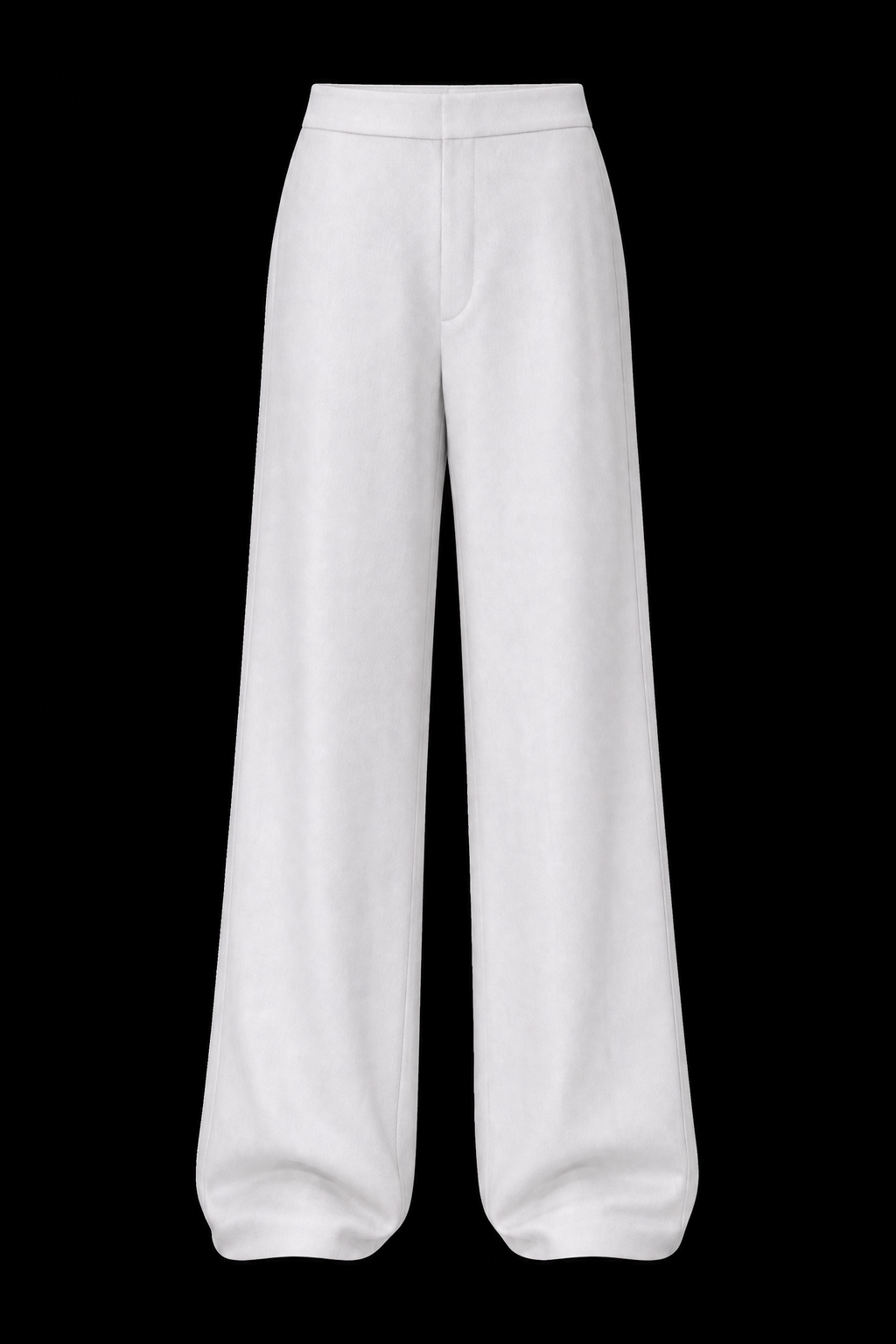 White Wide-Leg Trousers